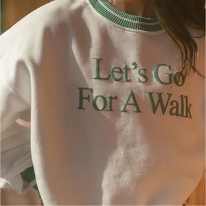 yllw The Label Crew Neck Sweatshirt Lets Go For A Walk